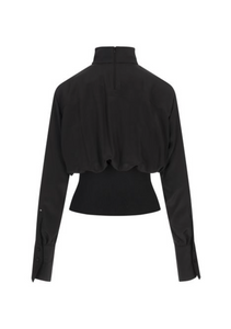 Sportmax Nepeta Black Silk Blouse
