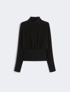 Sportmax Nepeta Black Silk Blouse