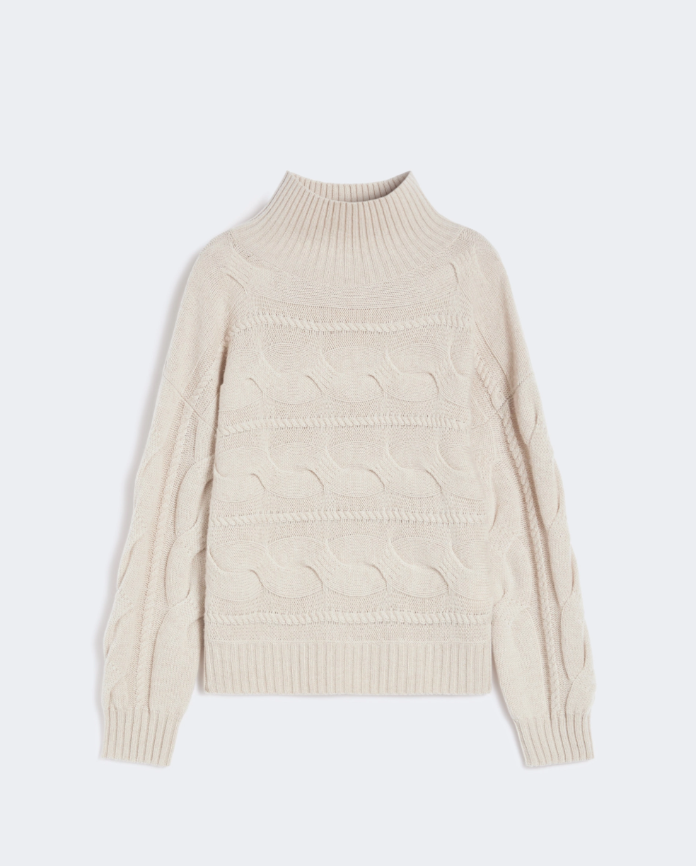 Max Mara Vodka Ivory Cable-knit Sweater