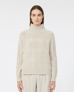 Max Mara Vodka Ivory Cable-knit Sweater