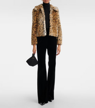 Load image into Gallery viewer, Max Mara Uta Animal Print Faux Fur Coat
