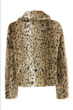 Load image into Gallery viewer, Max Mara Uta Animal Print Faux Fur Coat
