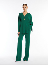 Load image into Gallery viewer, Max Mara Umile Green Cady Blouse
