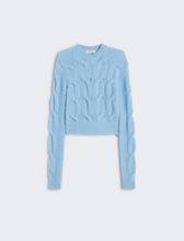 Load image into Gallery viewer, Sportmax Nuvole Blue Cable Knit Jumper
