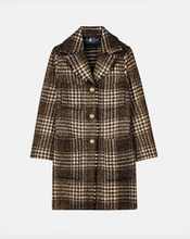 Load image into Gallery viewer, Luisa Cerano Shimmer Tweed Check Coat
