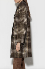 Load image into Gallery viewer, Luisa Cerano Shimmer Tweed Check Coat
