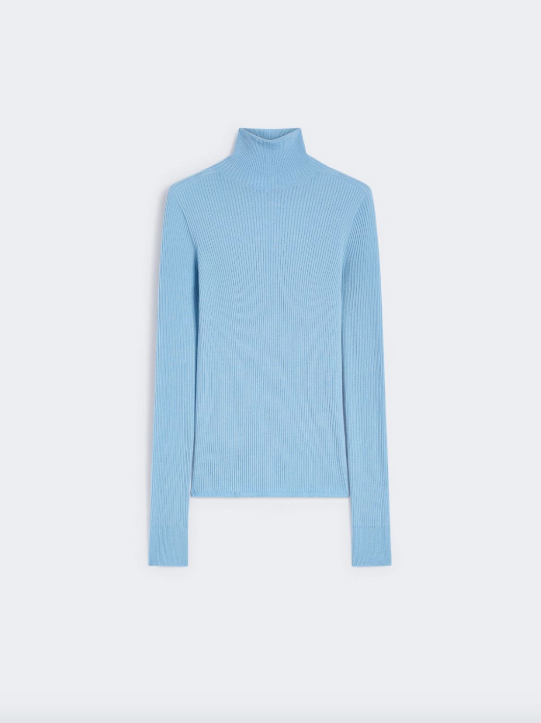 Sportmax Niagara Blue Wool Poloneck Jumper