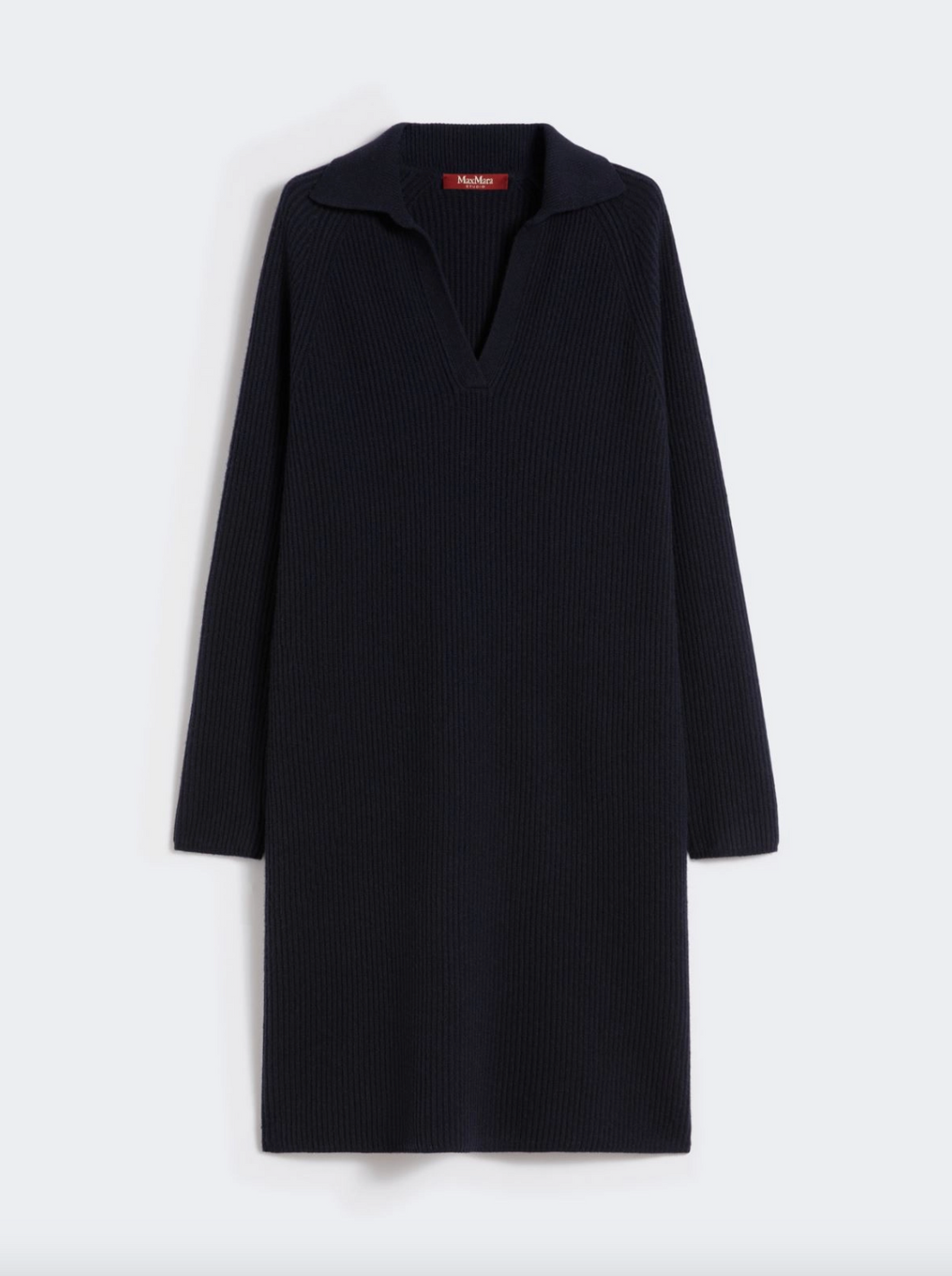 Max Mara Mana Navy Knit Sweater Dress