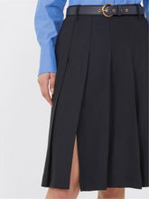 Load image into Gallery viewer, Max Mara Gimmy Pleated Wool Black Skirt
