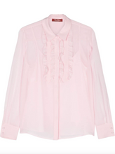 Load image into Gallery viewer, Max Mara Narvik Pink Silk Blouse
