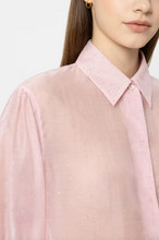 Load image into Gallery viewer, Luisa Cerano Pink Blouse with Rhinestones
