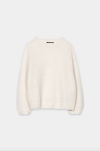 Load image into Gallery viewer, Luisa Cerano Cream Featherweight Sweater
