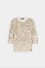 Load image into Gallery viewer, Luisa Cerano Cream Fluffy Sweater
