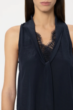 Load image into Gallery viewer, Luisa Cerano Black Bow Lace-trim Blouse
