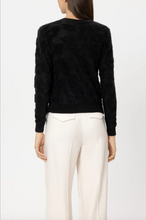Load image into Gallery viewer, Luisa Cerano Black Animal Motif Cardigan
