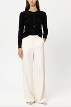 Load image into Gallery viewer, Luisa Cerano Black Animal Motif Cardigan
