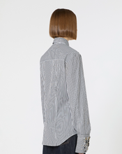 Load image into Gallery viewer, Sportmax RACCONTO Stripe Shirt With Bejewelled Cuffs
