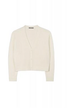 Load image into Gallery viewer, Luisa Cerano Ivory Relaxed Cardigan
