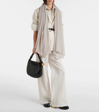 Load image into Gallery viewer, Max Mara Meandro Silver Grey Silk Scarf
