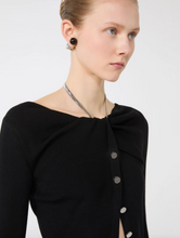 Load image into Gallery viewer, Sportmax SPXTROFEO Black Wool Cardigan with Chain
