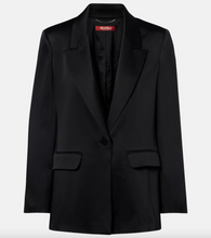 Load image into Gallery viewer, Max Mara MSTALBINO Black Tuxedo Jacket
