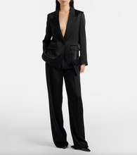 Load image into Gallery viewer, Max Mara MSTALBINO Black Tuxedo Jacket
