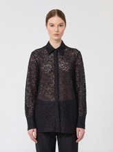 Load image into Gallery viewer, Max Mara MSTGALA Black Lace Shirt
