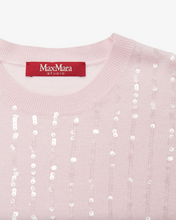 Load image into Gallery viewer, Max Mara MSTGABARRA Pink Sequins Embroidered Sweater
