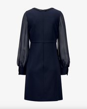Load image into Gallery viewer, Max Mara Volto Navy Cady Cocktail Dress
