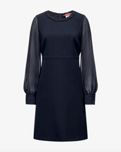 Load image into Gallery viewer, Max Mara Volto Navy Cady Cocktail Dress
