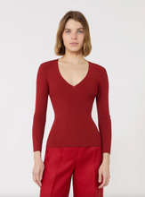 Load image into Gallery viewer, Max Mara MMLDOLMEN Red Cashmere Blend Pullover
