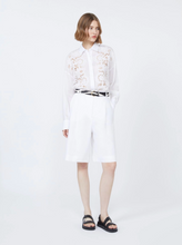 Load image into Gallery viewer, Max Mara MSTCALI Embroidered White Ramie Shirt
