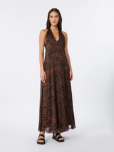 Load image into Gallery viewer, Max Mara MSTSALICE Animal Print Silk Maxi Dress
