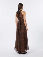 Load image into Gallery viewer, Max Mara MSTSALICE Animal Print Silk Maxi Dress
