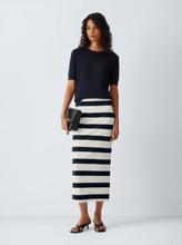 Load image into Gallery viewer, Max Mara MMLRiviera Striped Jersey Skirt
