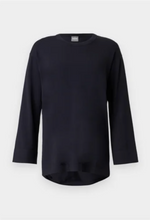 Load image into Gallery viewer, Max Mara MMLFOGLIA Oversized Navy Jumper

