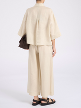 Load image into Gallery viewer, Max Mara MMLCANNETI Beige Linen Trousers
