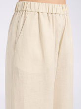 Load image into Gallery viewer, Max Mara MMLCANNETI Beige Linen Trousers
