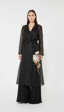 Load image into Gallery viewer, Max Mara MSEVODKA Black Silk Organza Coat
