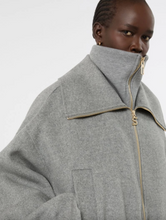 Load image into Gallery viewer, Sportmax Emiro Grey Wool Bomber Jacket
