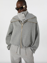 Load image into Gallery viewer, Sportmax Emiro Grey Wool Bomber Jacket
