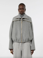 Load image into Gallery viewer, Sportmax Emiro Grey Wool Bomber Jacket
