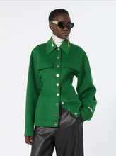 Load image into Gallery viewer, Sportmax Arena Green Wool Jacket
