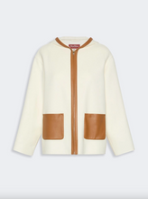 Load image into Gallery viewer, Max Mara MSTCOMICA White Wool Silk and Cashmere Hooded Coat
