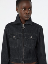 Load image into Gallery viewer, Sportmax SPDPEPE Fitted Black Denim Jacket
