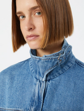 Load image into Gallery viewer, Sportmax SPDBUSSOLA Blue Denim Bomber Jacket
