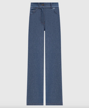 Load image into Gallery viewer, Max Mara MMLEMIRO Straight Leg Denim-look Trousers

