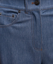 Load image into Gallery viewer, Max Mara MMLEMIRO Straight Leg Denim-look Trousers
