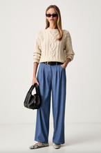 Load image into Gallery viewer, Max Mara MMLGESTRO Wide Leg Denim-look Trousers

