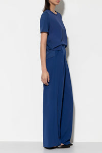 Luisa Cerano Wide Leg Blue Trousers